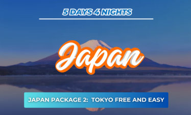 JAPAN PACKAGE 2: 5D4N TOKYO FREE AND EASY