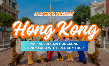 PACKAGE 2: 3 DAYS / 2 NIGHTS HONGKONG DISNEY LAND PACKAGE WITH FREE CITY TOUR