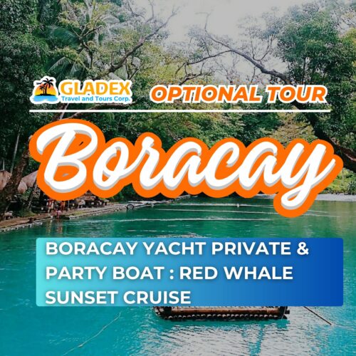 BORACAY OPTIONAL TOUR YACHT PRIVATE & PARTY BOAT: RED WHALE SUNSET CRUISE