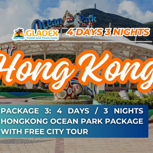 PACKAGE 3: 4 DAYS / 3 NIGHTS HONGKONG OCEAN PARK PACKAGE WITH FREE CITY TOUR